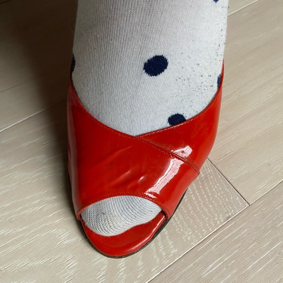 Authentic Red Orange Jimmy Choo Heels size 39. - Picture 9 of 9